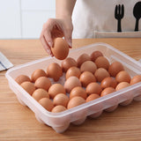 Maxbell Egg Holder Organizer Clear Large Capacity Fridge Organizer for Fridge Pantry 30 Grids