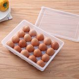Maxbell Egg Holder Organizer Clear Large Capacity Fridge Organizer for Fridge Pantry 30 Grids