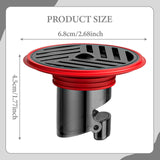 Maxbell Bathroom Floor Drain Premium Portable Replacement for Toilet Bathroom Shower Red