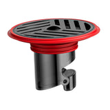 Maxbell Bathroom Floor Drain Premium Portable Replacement for Toilet Bathroom Shower Red