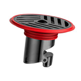 Maxbell Bathroom Floor Drain Premium Portable Replacement for Toilet Bathroom Shower Red