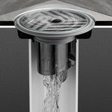 Maxbell Bathroom Floor Drain Premium Portable Replacement for Toilet Bathroom Shower Gray