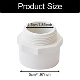 Maxbell PVC Hose Adapter Coupling for Plumbing Connections Irrigation Swimming Pools