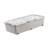 Maxbell Under Bed Storage Box Bins with Lid for Clothes Dorm Bedding