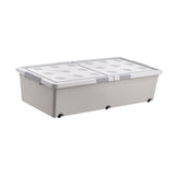 Maxbell Under Bed Storage Box Bins with Lid for Clothes Dorm Bedding