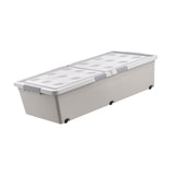 Maxbell Under Bed Storage Box Bins with Lid for Clothes Dorm Bedding