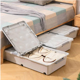 Maxbell Under Bed Storage Box Bins with Lid for Clothes Dorm Bedding