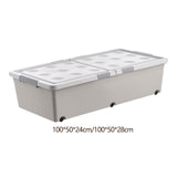 Maxbell Under Bed Storage Box Bins with Lid for Clothes Dorm Bedding
