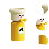 Maxbell Toothbrush Cup and Holder Mouthwash Cup Rack for Birthday Daily Use Tabletop 1pcs and Yellow