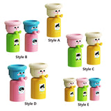 Maxbell Toothbrush Cup and Holder Mouthwash Cup Rack for Birthday Daily Use Tabletop 1pcs and Yellow