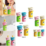 Maxbell Toothbrush Cup and Holder Mouthwash Cup Rack for Birthday Daily Use Tabletop 1pcs and Yellow