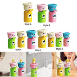 Maxbell Toothbrush Cup and Holder Mouthwash Cup Rack for Birthday Daily Use Tabletop 1pcs and Yellow