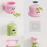 Maxbell Toothbrush Cup and Holder Mouthwash Cup Rack for Birthday Daily Use Tabletop 1pcs and Yellow