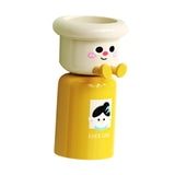 Maxbell Toothbrush Cup and Holder Mouthwash Cup Rack for Birthday Daily Use Tabletop 1pcs and Yellow