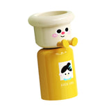Maxbell Toothbrush Cup and Holder Mouthwash Cup Rack for Birthday Daily Use Tabletop 1pcs and Yellow