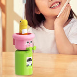 Maxbell Toothbrush Cup and Holder Mouthwash Cup Rack for Birthday Daily Use Tabletop 1pcs and Yellow