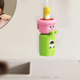 Maxbell Toothbrush Cup and Holder Mouthwash Cup Rack for Birthday Daily Use Tabletop 1pcs and Yellow