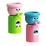 Maxbell Toothbrush Cup and Holder Mouthwash Cup Rack for Birthday Daily Use Tabletop 2pcs Green Pink