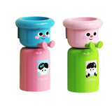 Maxbell Toothbrush Cup and Holder Mouthwash Cup Rack for Birthday Daily Use Tabletop 2pcs Green Pink