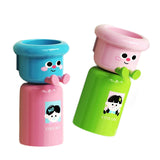 Maxbell Toothbrush Cup and Holder Mouthwash Cup Rack for Birthday Daily Use Tabletop 2pcs Green Pink