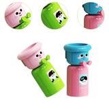 Maxbell Toothbrush Cup and Holder Mouthwash Cup Rack for Birthday Daily Use Tabletop 2pcs Green Pink
