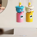Maxbell Toothbrush Cup and Holder Mouthwash Cup Rack for Birthday Daily Use Tabletop 2pcs Pink Yellow