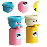 Maxbell Toothbrush Cup and Holder Mouthwash Cup Rack for Birthday Daily Use Tabletop 2pcs Pink Yellow