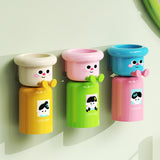 Maxbell Toothbrush Cup and Holder Mouthwash Cup Rack for Birthday Daily Use Tabletop 3pcs