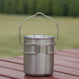 Maxbell Foldable Camping Cup 750ml Outdoor Camp Cook Pot for Camp Travel Backpacking