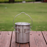 Maxbell Foldable Camping Cup 750ml Outdoor Camp Cook Pot for Camp Travel Backpacking