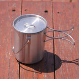Maxbell Foldable Camping Cup 750ml Outdoor Camp Cook Pot for Camp Travel Backpacking