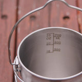 Maxbell Foldable Camping Cup 750ml Outdoor Camp Cook Pot for Camp Travel Backpacking