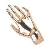 Maxbell Elegant Brooch Pin Hand Shape Alloy Fashionable Lapel Pin for Tie Coat Gowns Gold
