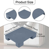 Maxbell Plastic Pallet Lightweight Basement Pallet for Restaurant Garage Supermarket Gray