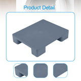 Maxbell Plastic Pallet Lightweight Basement Pallet for Restaurant Garage Supermarket Gray