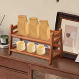 Maxbell Coffee Syrup Display Rack Kitchen Counter Shelf