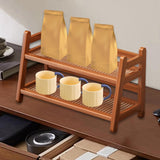 Maxbell Coffee Syrup Display Rack Kitchen Counter Shelf