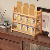 Maxbell Syrup Bottle Display Rack Coffee Station Organizer for Desktop