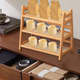 Maxbell Syrup Bottle Display Rack Coffee Station Organizer for Desktop