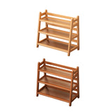 Maxbell Syrup Bottle Display Stand Kitchen Counter Shelf for Tabletop Vanity Kitchen Wood Color
