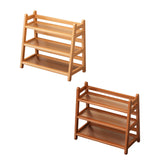Maxbell Syrup Bottle Display Stand Kitchen Counter Shelf for Tabletop Vanity Kitchen Wood Color