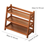 Maxbell Syrup Bottle Display Stand Kitchen Counter Shelf for Tabletop Vanity Kitchen Brown