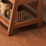 Maxbell Syrup Bottle Display Stand Kitchen Counter Shelf for Tabletop Vanity Kitchen Brown