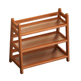 Maxbell Syrup Bottle Display Stand Kitchen Counter Shelf for Tabletop Vanity Kitchen Brown
