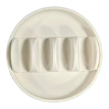 Maxbell Taco Holder Plates for Soft and Hard Tacos for Kitchen Family Dinner Parties white
