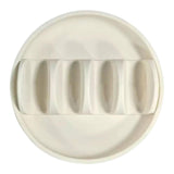 Maxbell Taco Holder Plates for Soft and Hard Tacos for Kitchen Family Dinner Parties white