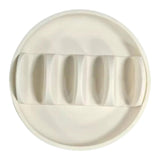 Maxbell Taco Holder Plates for Soft and Hard Tacos for Kitchen Family Dinner Parties white