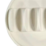Maxbell Taco Holder Plates for Soft and Hard Tacos for Kitchen Family Dinner Parties white