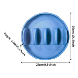 Maxbell Taco Holder Plates for Soft and Hard Tacos for Kitchen Family Dinner Parties blue