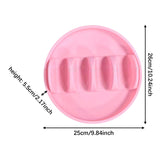 Maxbell Taco Holder Plates for Soft and Hard Tacos for Kitchen Family Dinner Parties pink